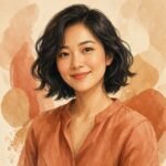 Illustrated portrait of Lin Xiahe