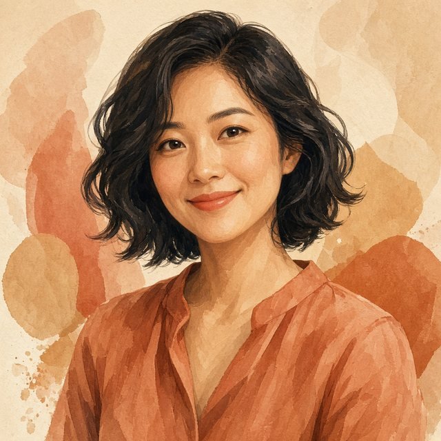 Illustrated portrait of Lin Xiahe